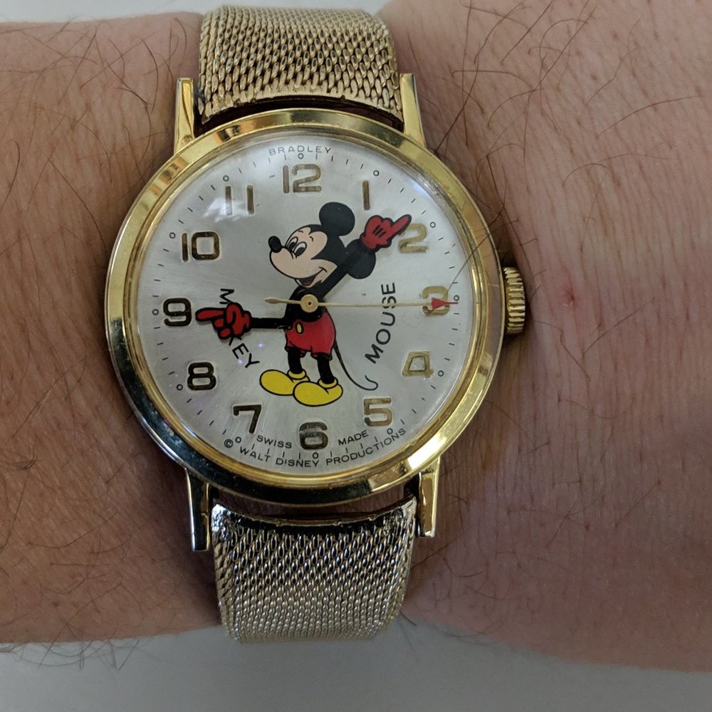 1970's Mickey Mouse Bradley Watch